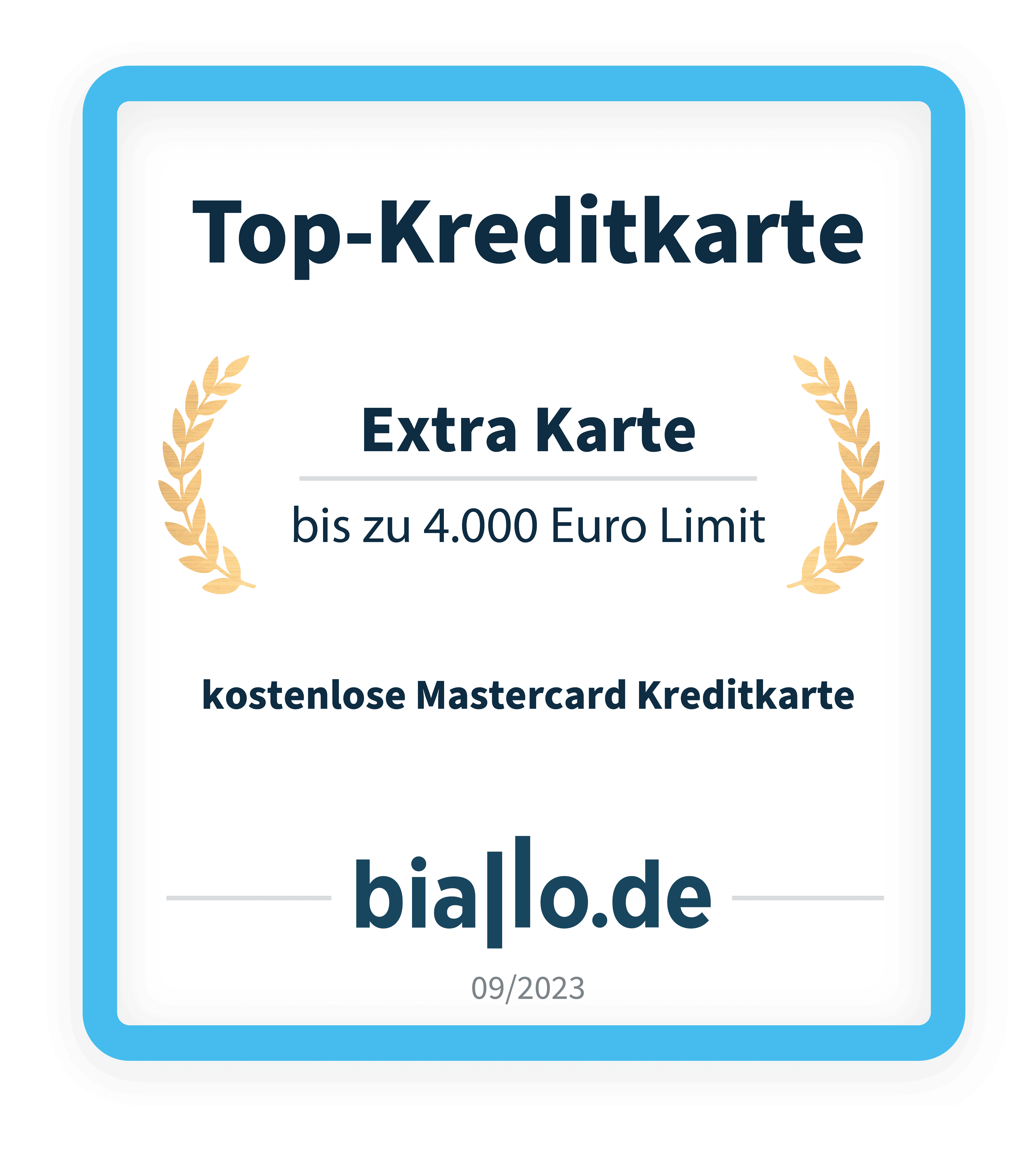 Extrakarte Mastercard award